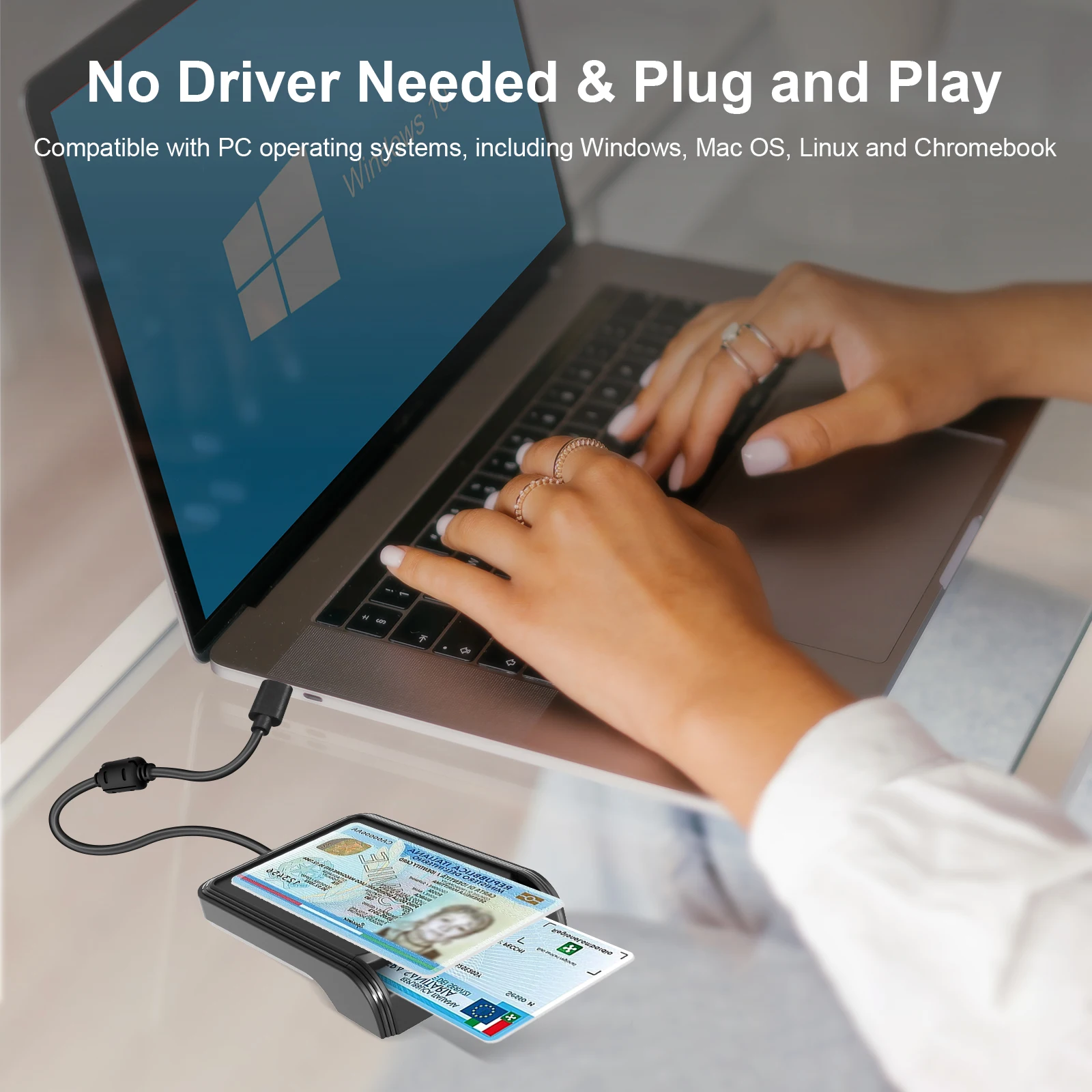 ZOWEETEK Smart Card Reader - Contactless NFC Access Control