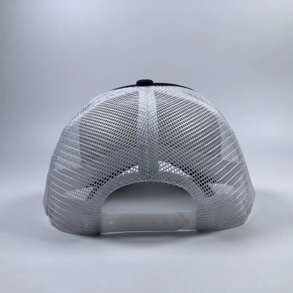 ODM High Quality Custom Embroidered logo for Unisex Sports Football Wear 5 Panel Sun protection Two Tone Foam Mesh Trucker Hats