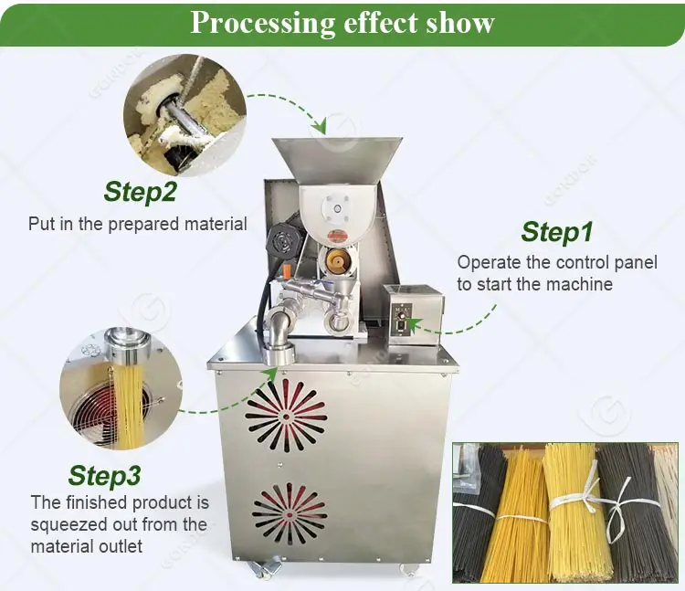 Commercial Short Vermicelli Fine Fresh Rice Sorghum Noodle Extruder Make Maker Machine for Home