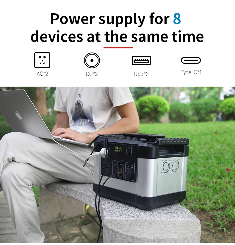 Ac 110v 220v 120w Pd 45w Portable Power Station With Wheel Casing