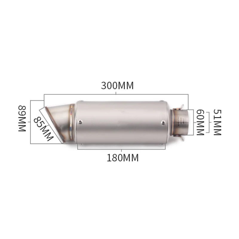 Motorcycle Exhaust Pipe for Kawasaki Ninja Z250 R6 CBR GSX1000 ZX6R R25R3R1