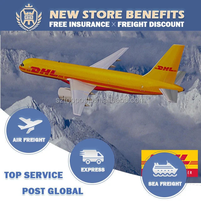 Ningbo Freight Forwarder DHL Express To Tanzania Hungary Mexico Door To Door For Good Material Clothing