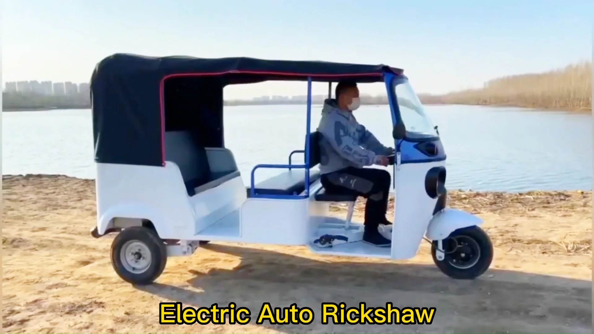 2022 Electric Auto Tricycle Passenger Bajaj Tuk Tuk Electric Tricycle L3 E Auto Rickshaw For