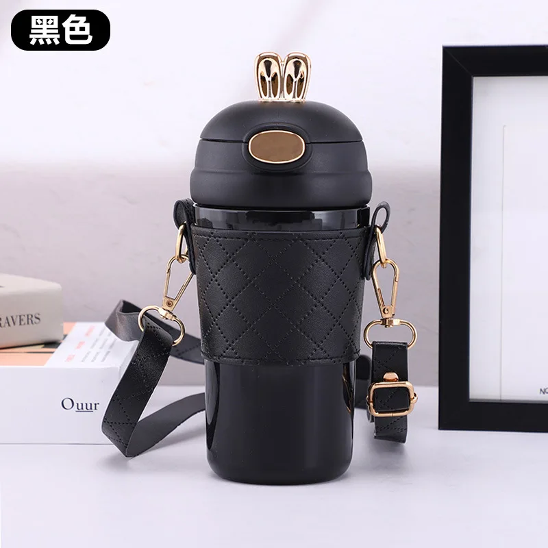 New 304 Stainless Steel Thermos Cup Straw Cup Children's Cup Strap Strap -  Buy New 304 Stainless Steel Thermos Cup Straw Cup Children's Cup Strap  Strap Product on