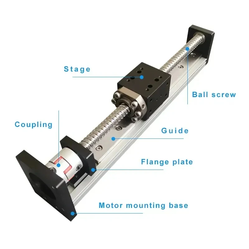 RXS60 Linear Module Electric CNC Precision Aluminum Profile Ball Screw Linear Guide 60mm Wide Linear Actuator