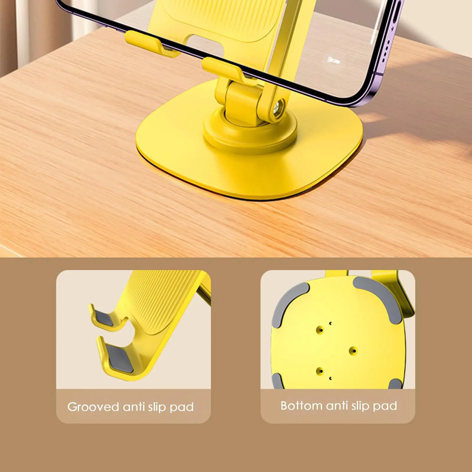 Great Roc New Arrival 360 Mobile Phone Holder Rotatable Phone Stand Compatible with All the Sizes Smartphones 360 Phone Stand