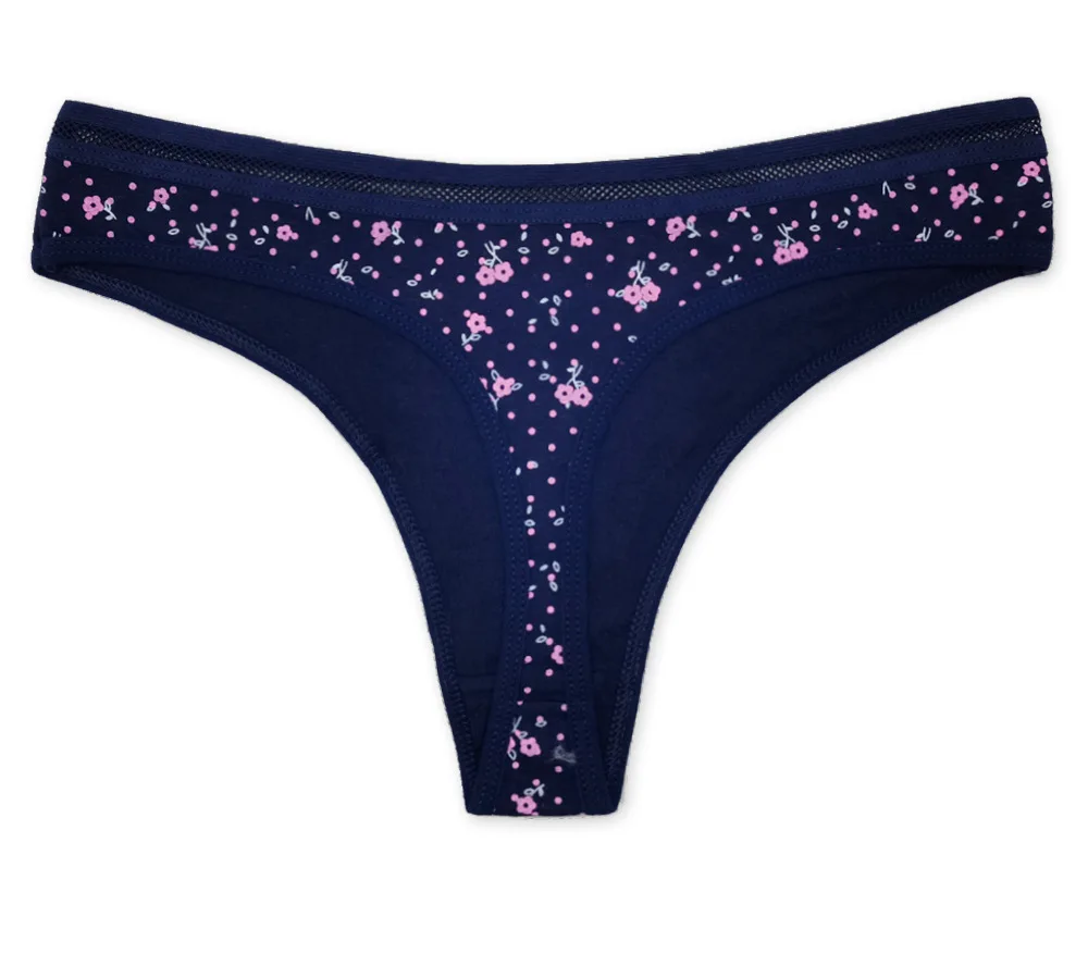 Alibaba Supply Black Simple Printed Design Sexy Wet Thongs