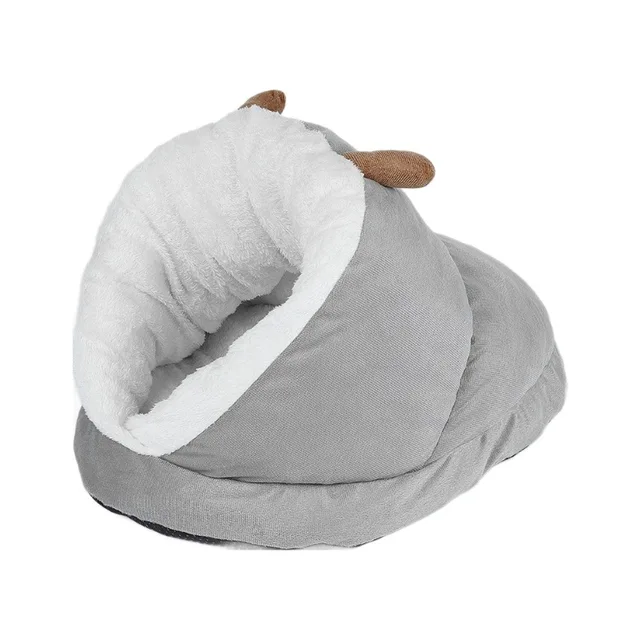 Wholesale Large Space Arctic Fleece Slippers Pet Cat Nest Semi-Closed Autumn Winter Kennel Solid New Warm Pet Kennel