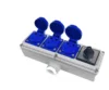 Four-pin five-hole socket with rotary switch