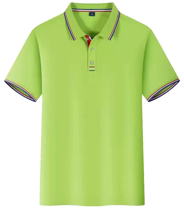 Kaos POLO cepat kering pria dan wanita, pakaian kerja kustom LOGO cetak  lengan pendek musim panas