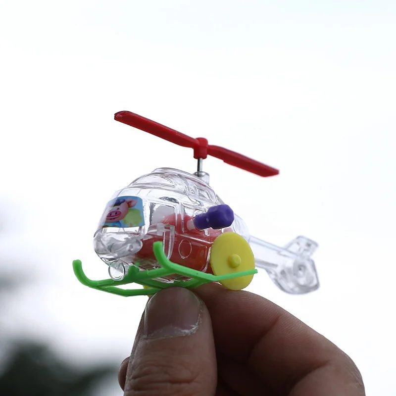 Оптовая продажа прозрачный самолет Заводной вертолет игрушки для детей