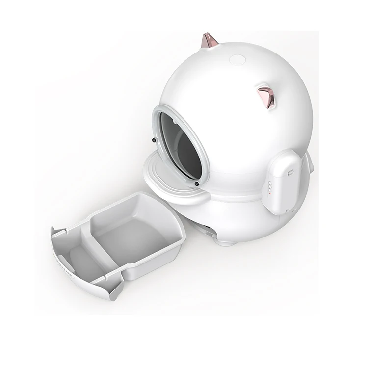 Factory Intelligent Automatic Cat Litter Box Large Capacity Safety Protection for Multiple Cats Smart Self Cleaning Litter Box