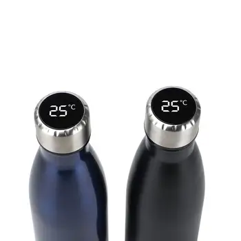 Temperature Display insulated cup Intelligent cola bottle with LCD Touch Screen Vacuum thermo bottle