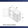Shaker blanc-W3624