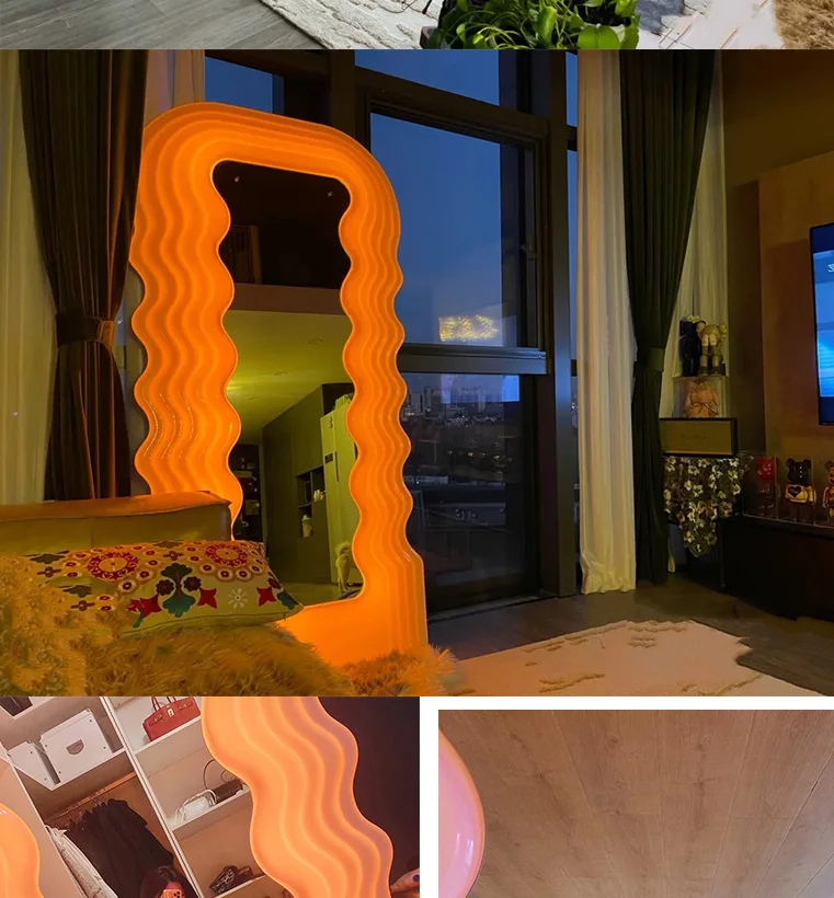 High Quality Ins Popular Nail Salon Decorative Mirror Remote Control