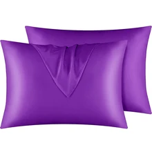 Wholesale Hot Selling Luxury Silky Polyester Satin Envelope Washable Pillowcase Cover Mulberry Silk Pillow Cases