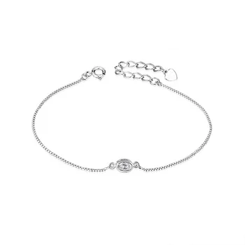 Fashion 925 Sterling Jewelry Handmade Women Custom Tennis Silver Bracelet