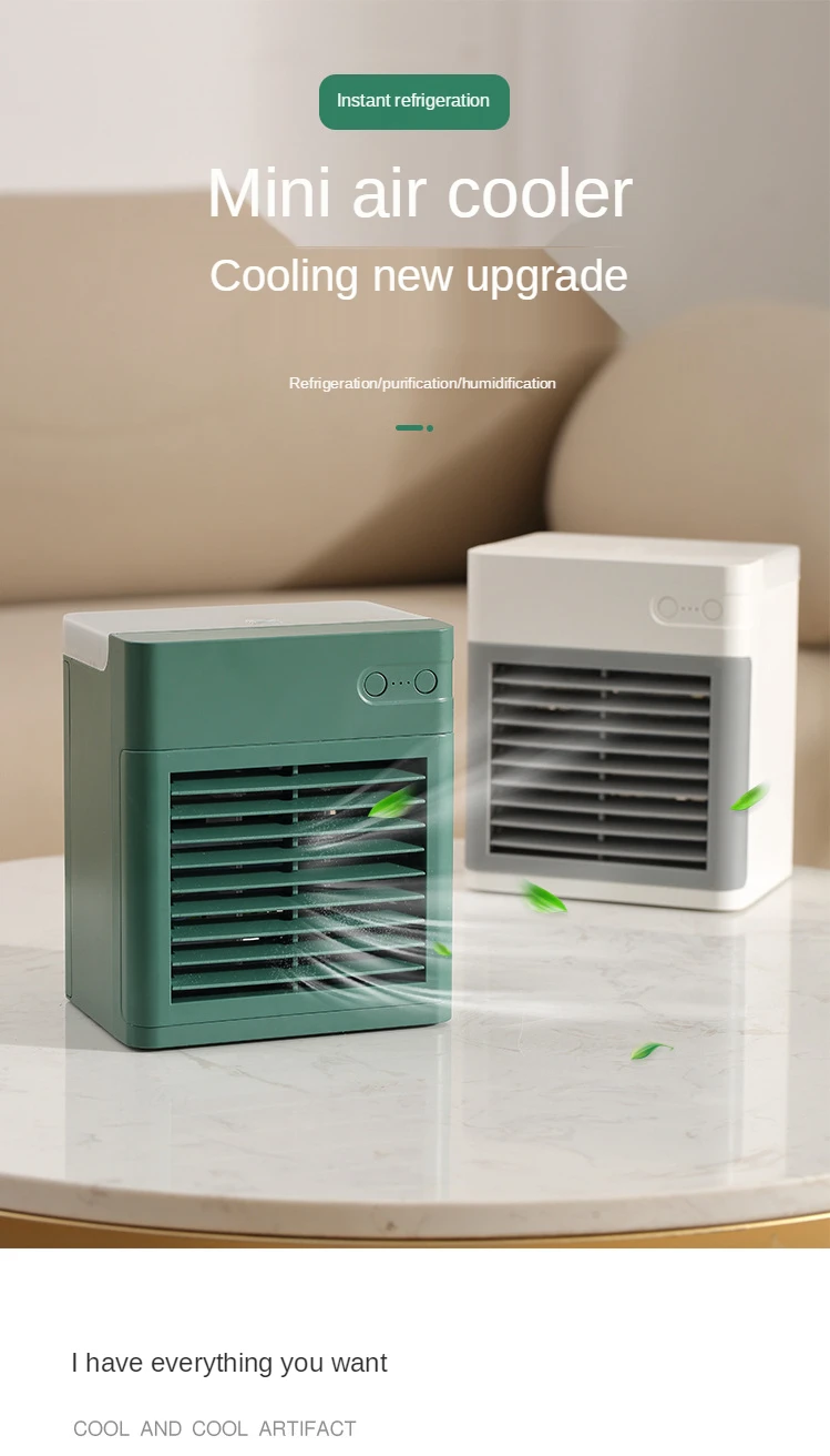 New Product Ideas 2021 Battery Capacity 2000mah Air Conditioners Personal Air Cooler 