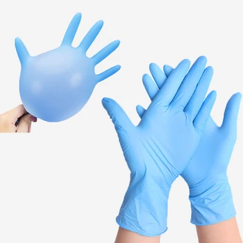 Spot natural latex rubber latex gloves gloves/nitrile vinyl clear nitrile gloves/gloves disposable pvc gloves
