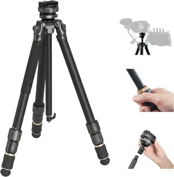SmallRig AP-100 FreeRover Carbon Fiber Tripod,  Professional Travel Tripod Max Load 17.6 Lbs for Camera-4353