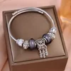 silvery Pandora bracelet