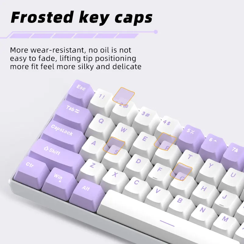 kei 65% ZK68 Mini Mechanical RGB Gaming Keyboard - Factory OEM