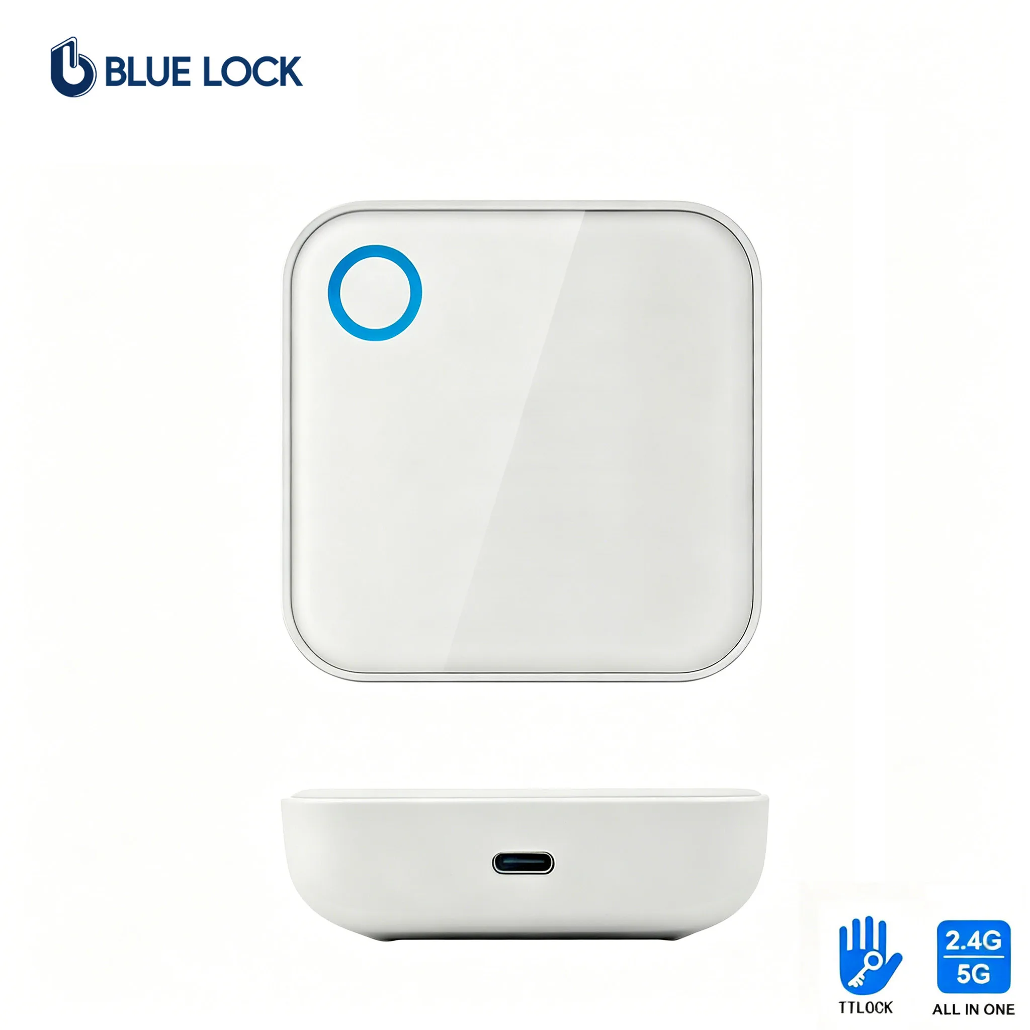 Bluelock TTLock Smart Lock G5 Gateway Remote Control Unlock Wireless Network Smart Home Support Real-Time Monitoring