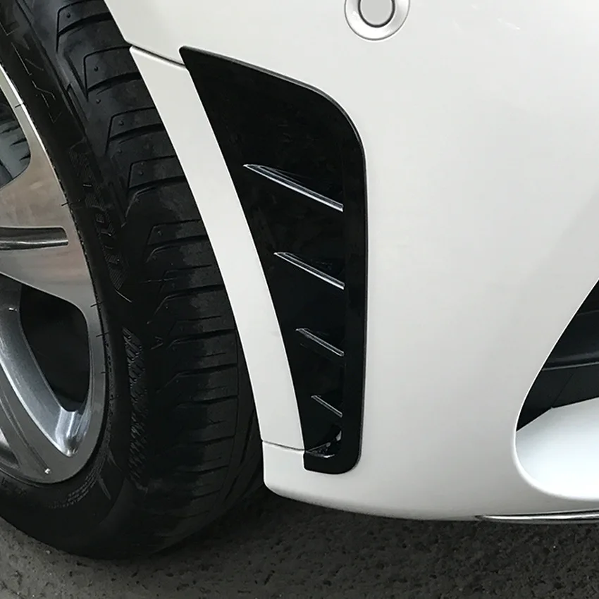 Front Lip Diffuser Spoiler Air Intake Vents Bodykit for Mercedes C Class W205 C205 S205 Facelift AMG-Line 2019+