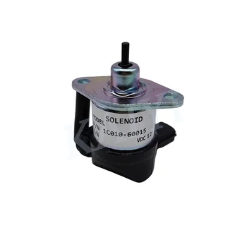 Excavator Part 12V Fuel Shut Off Solenoid 1C010-60015 1C010-60016 Stop Solenoid for KUBOTA V3300 V3600 Engine