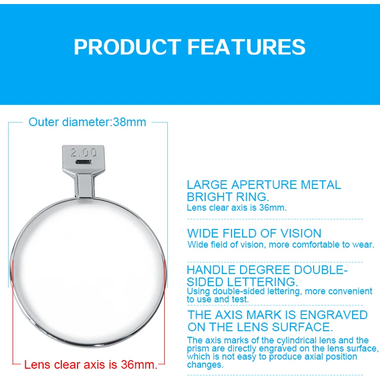 266 Trial Lens Set Optical Kit PU Case Metal Rim Grade AChina Factory A Grade Lens Case High Quality Optometry Equipment Optical Metal Rim Prism Trial Lens Set