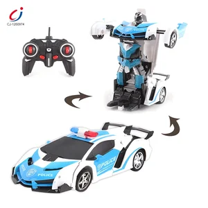 Juguetes Al Por Mayor Brinquedo 1:18 Smart Remote Control Robot Car Toy Deformation Robot Car for Kids