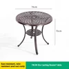Tavola rotonda pressofusione 78cm