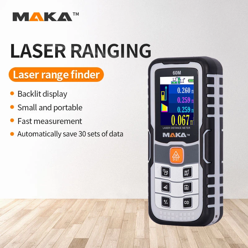 
 Высокоточный Лазерный дальномер 60 м, дальномер, дальномер, измерительные инструменты, профессиональный дальномер  