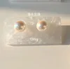 Seawater Bead Earrings 925 Silver (12MM)