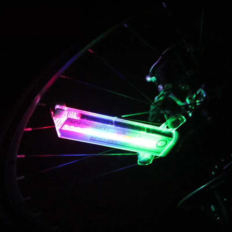 VINGVO Lumières de rayon de vélo de LED 14 LED en plastique Flash vélo lampe vélo roue a parlé