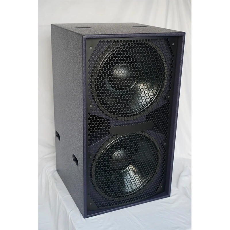 Pro audio video bass line array with Dual 18 inch Subwoofer speaker 1600W power outdoor concert sound system for stage