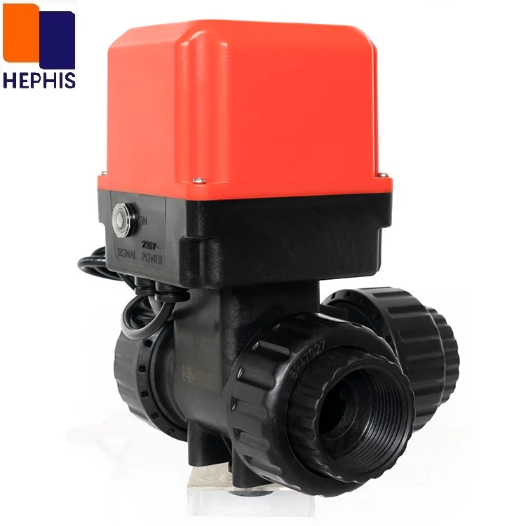 Plastic Motorized Ball Valve Automatic Shut Off Valve and Automatic Water Level Control Valve 3 Ways