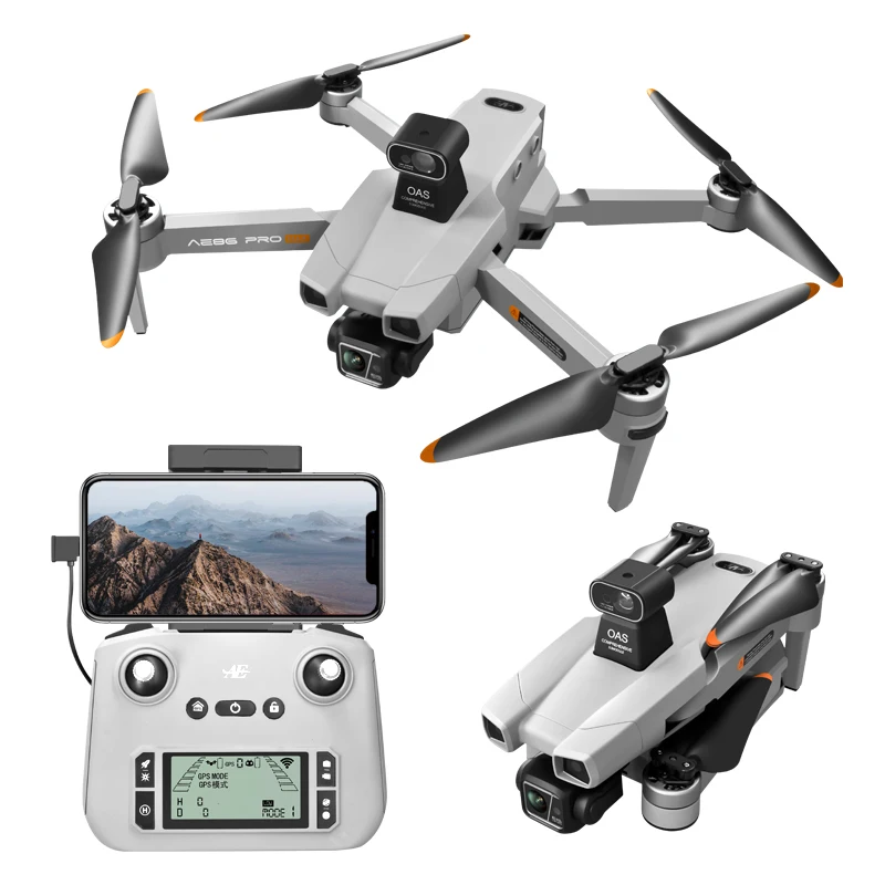 AE86 PRO MAX RC Drone 3-Axis Anti-Shake Gimbal 4K Camera And Gps Long ...