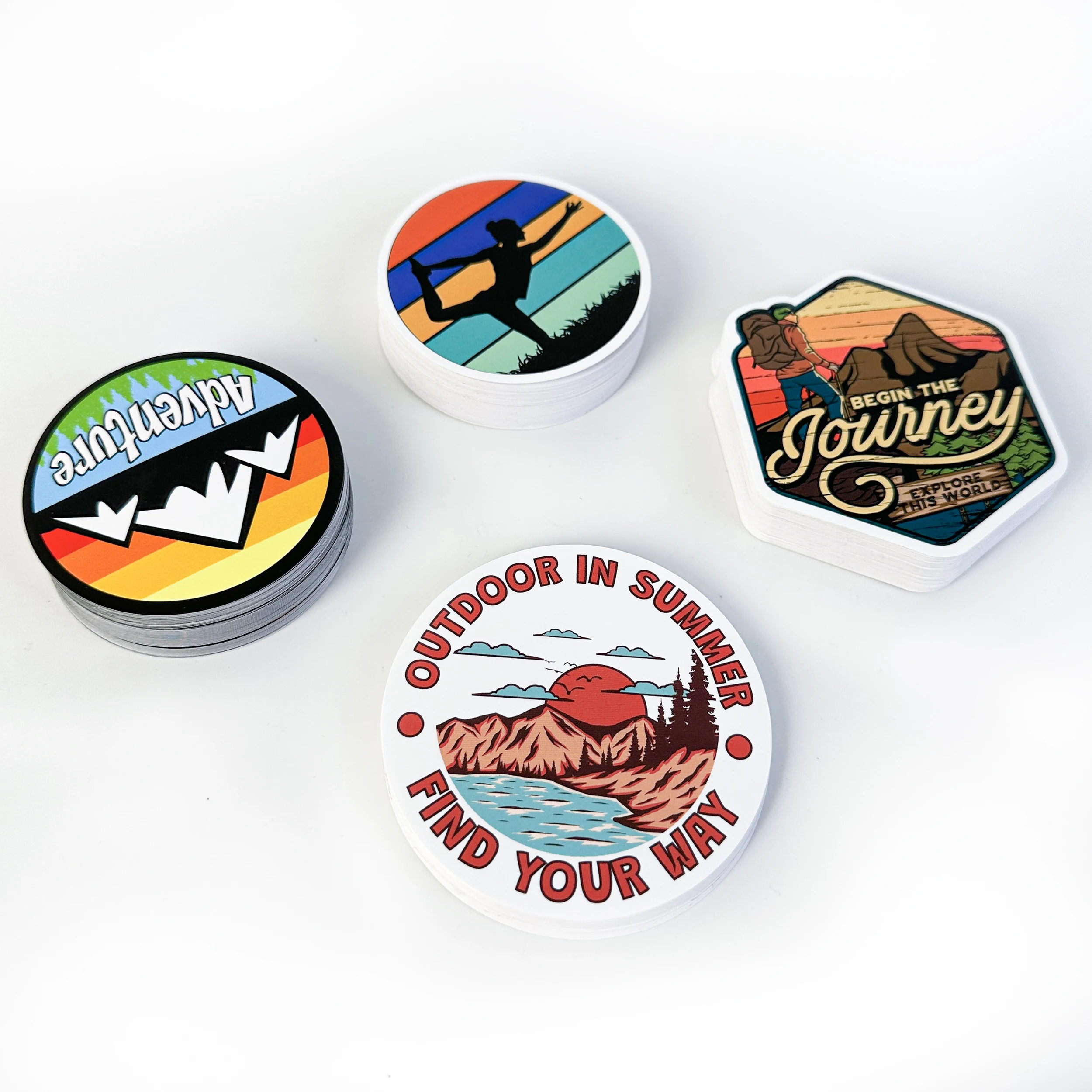 Custom Personalized Adhesive Vinyl Waterproof Stickers Individual Die Cut Logo Label for Promotion Cartoon Sticker