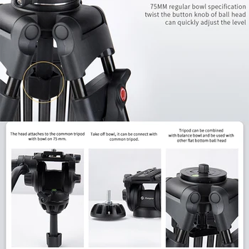 Fotopro Good Price Aluminum Foldable Extendable Stretchable DV Video Photography Stand Tripod detail image
