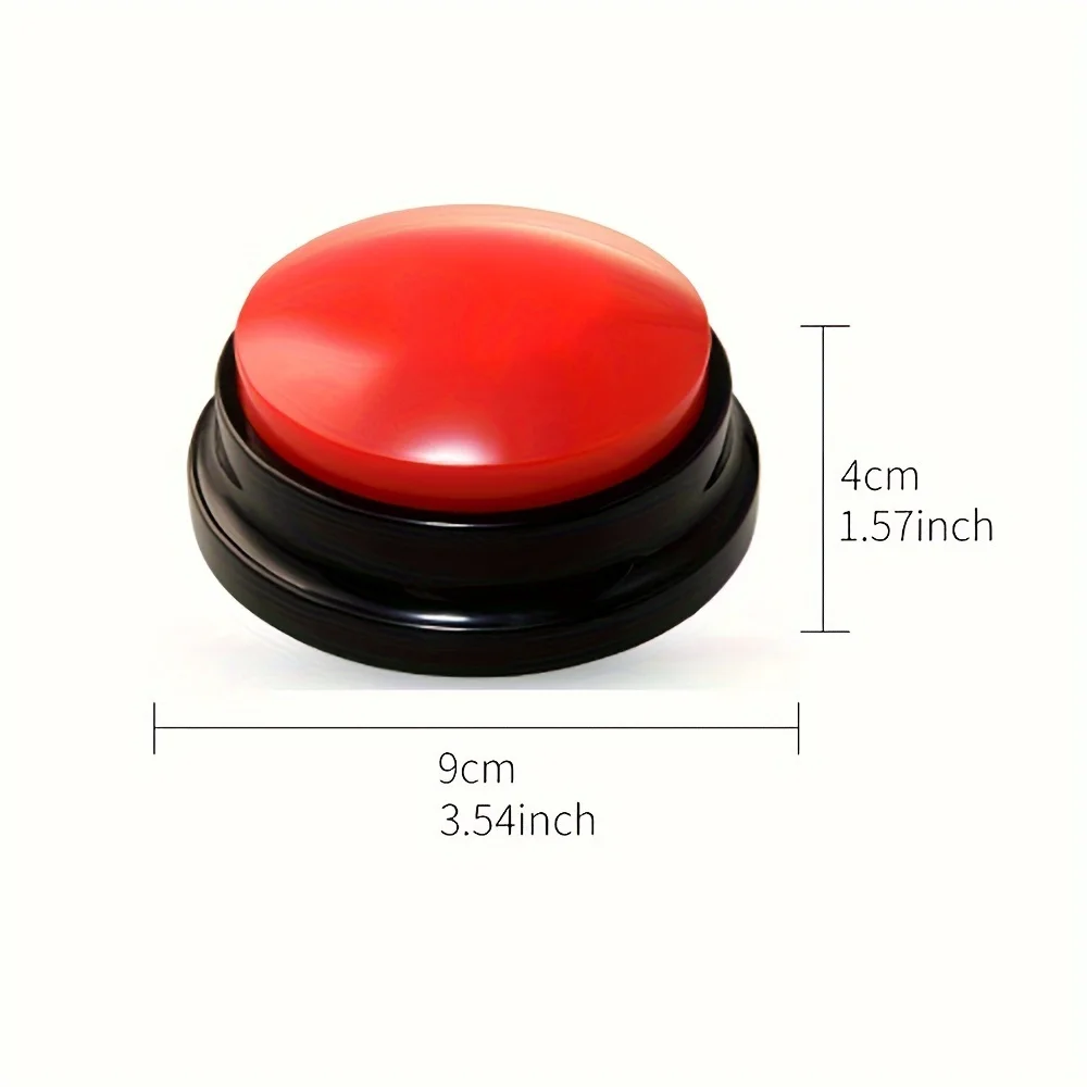 Recordable Answer Buzzers Sound Button for Communication Toys Piezo Ceramic Pet Dog Button for Alarms Buzzers Sirens