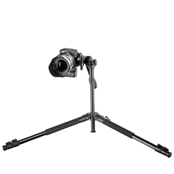 QZSD Q336 153CM Hight Max Load 8KG Professional Aluminum Tripod Stand With Universal Fluid Head for DDSLR Digital Video Camera detail image