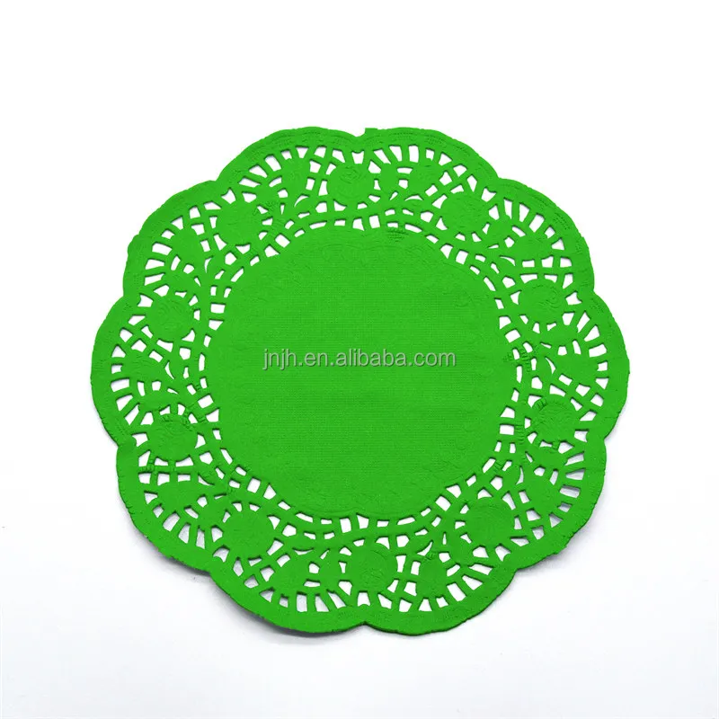 colored disposable round lace paper doily