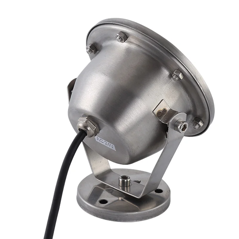 Оптовая продажа, многофункциональная водонепроницаемая лампа из нержавеющей стали для бассейна, Ip68, светодиодные подводные фонари для бассейна