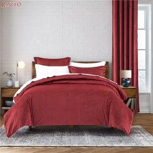 Customized Accept OKOTEX Certificate Plain Quilt All Size Supper Soft Velvet Bedspread