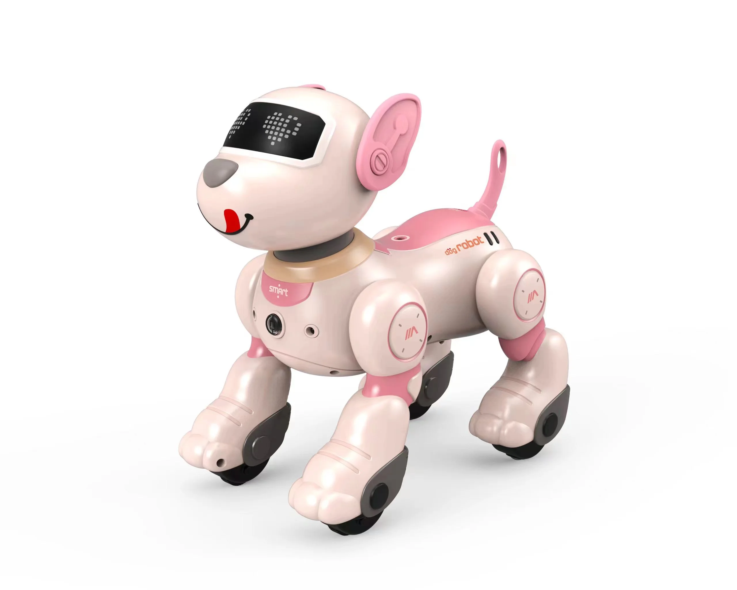 Electronic Remote Control  Voice Dialogue Smart Robot Dog Intelligent Sound Toys RC Music Follow Stunt Pets Dog for Kids