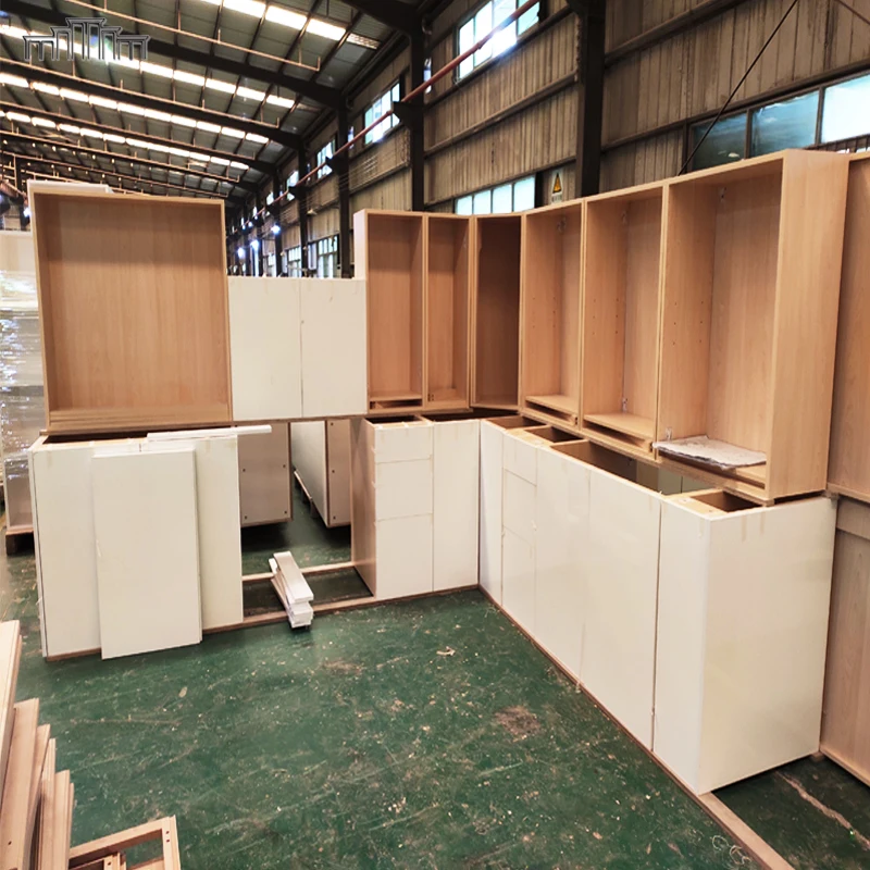 Home Improvement Kitchen Cupboard Ghana White Pet Lacquer High Glossy