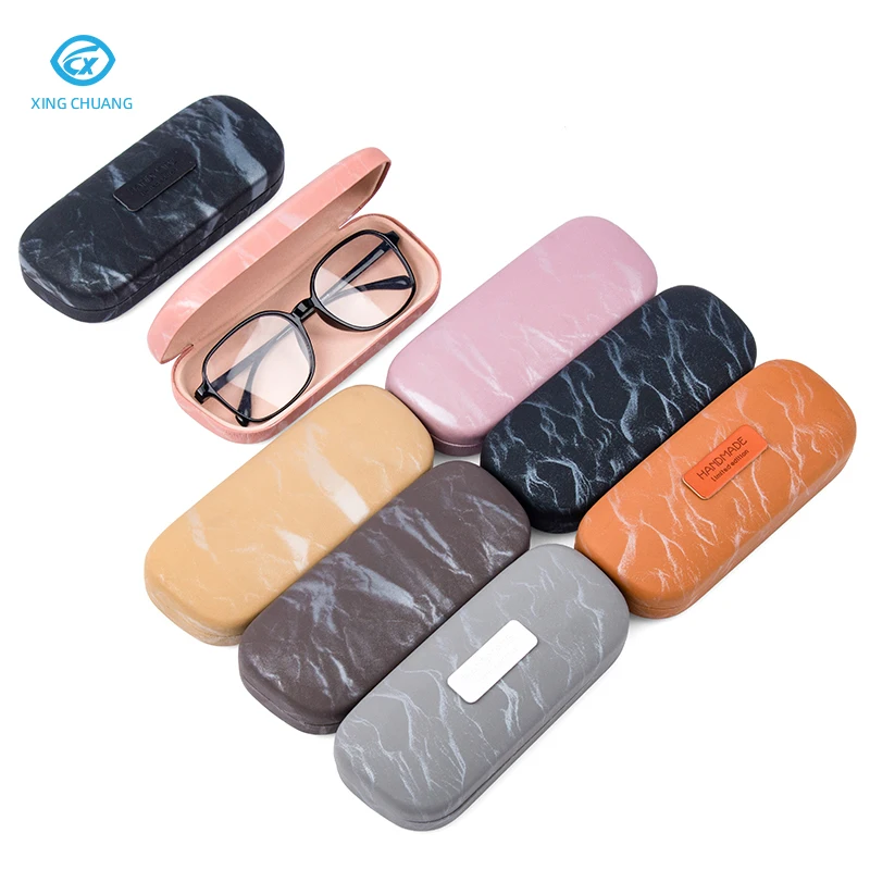 Unisex Portable Glasses Case Fashionable Shiny Leather PU
