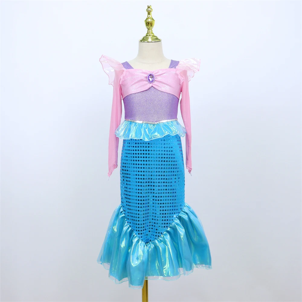 Mermaid Dress for Kids Girls Halloween Party Costumes