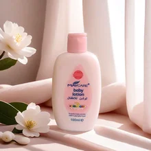 Private Label Moisturizing Mild Pink Soothing Baby Lotion with Coconut Oil for Delicate Baby Skin